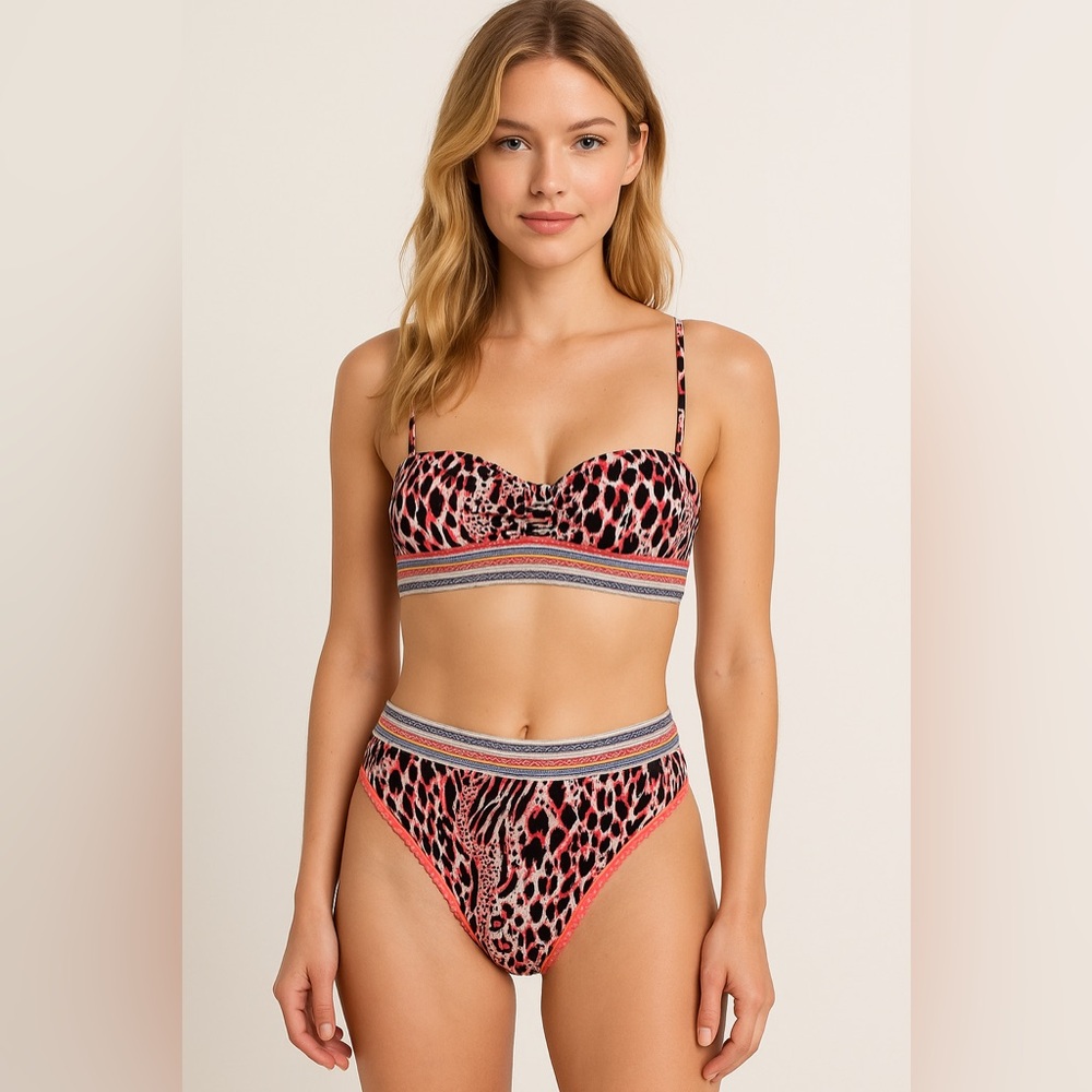 NWT- Custom Design-Leopard Print Bikini Set